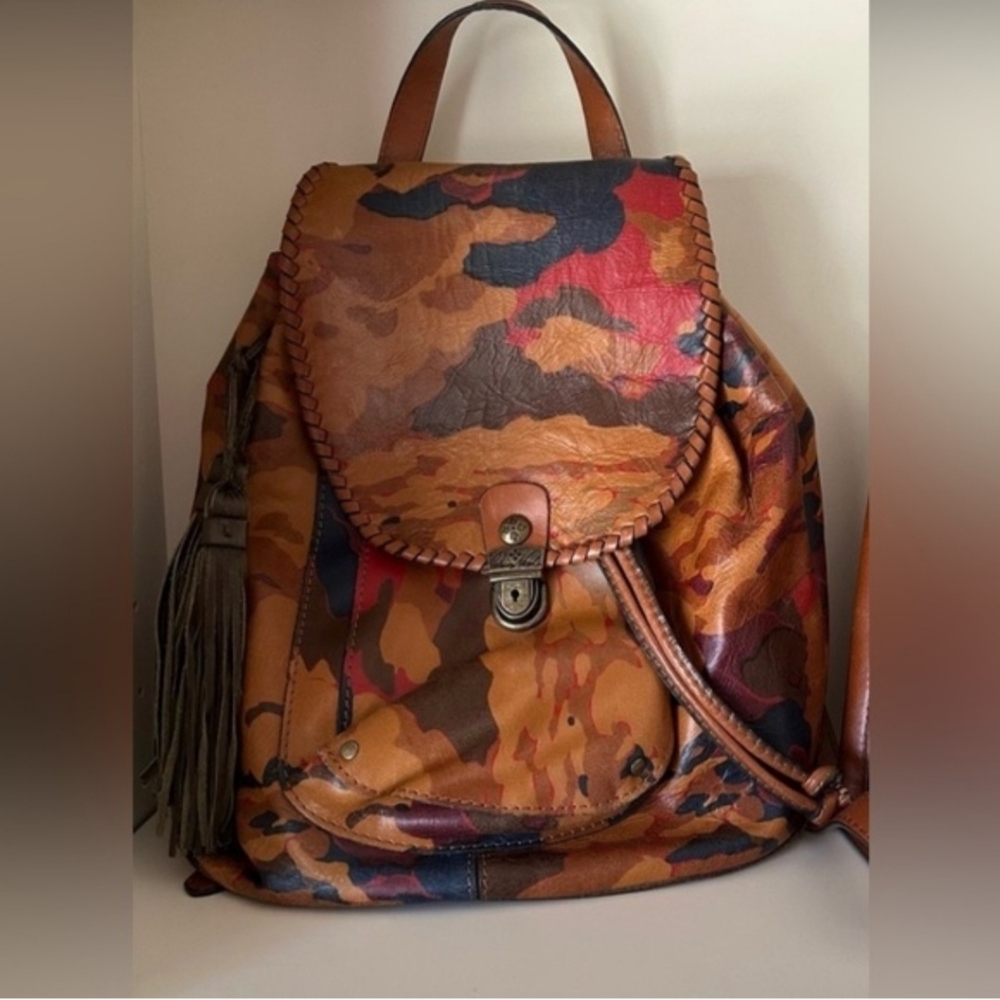 Patricia Nash Casape Backpack in Parisian Camo - Picture 2 of 10
